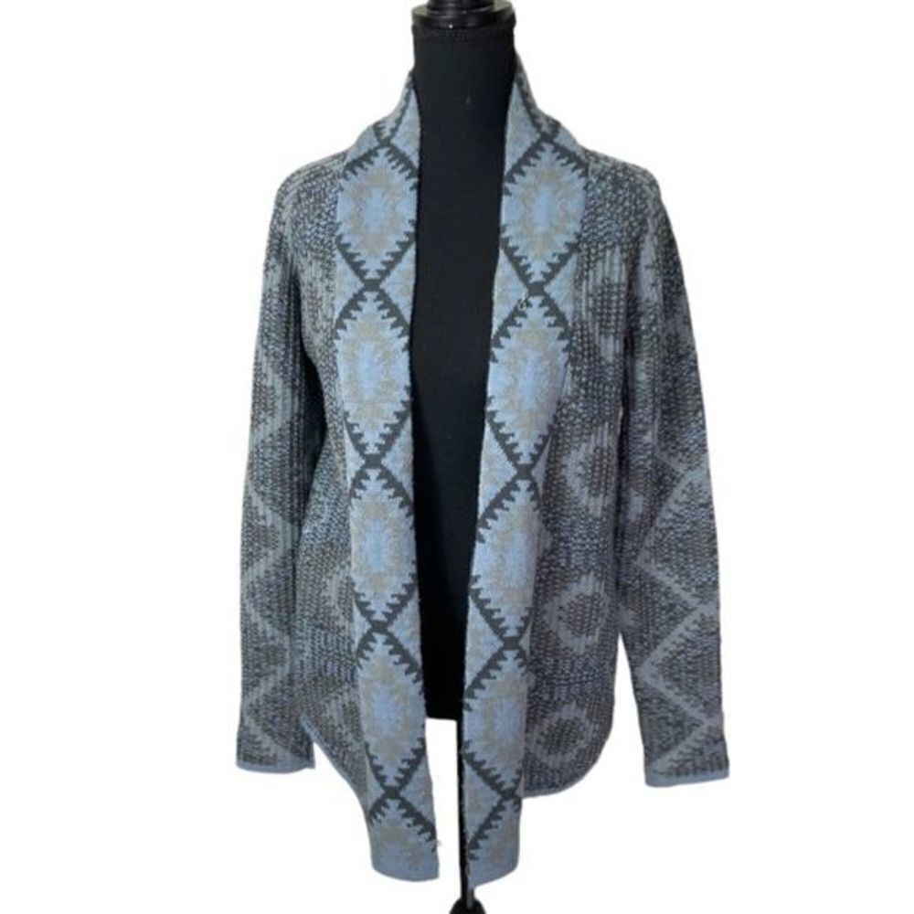 Gray Patterned Women's Cardigan